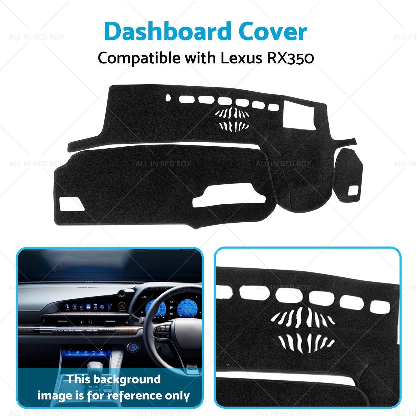 {{ Non-Slip Dash Mat Suitable For Lexus RX RX350 2021-2022 With HUD Dashboard Cover }} - Buy Car Parts Online at {{ Kaka Auto Parts }}.