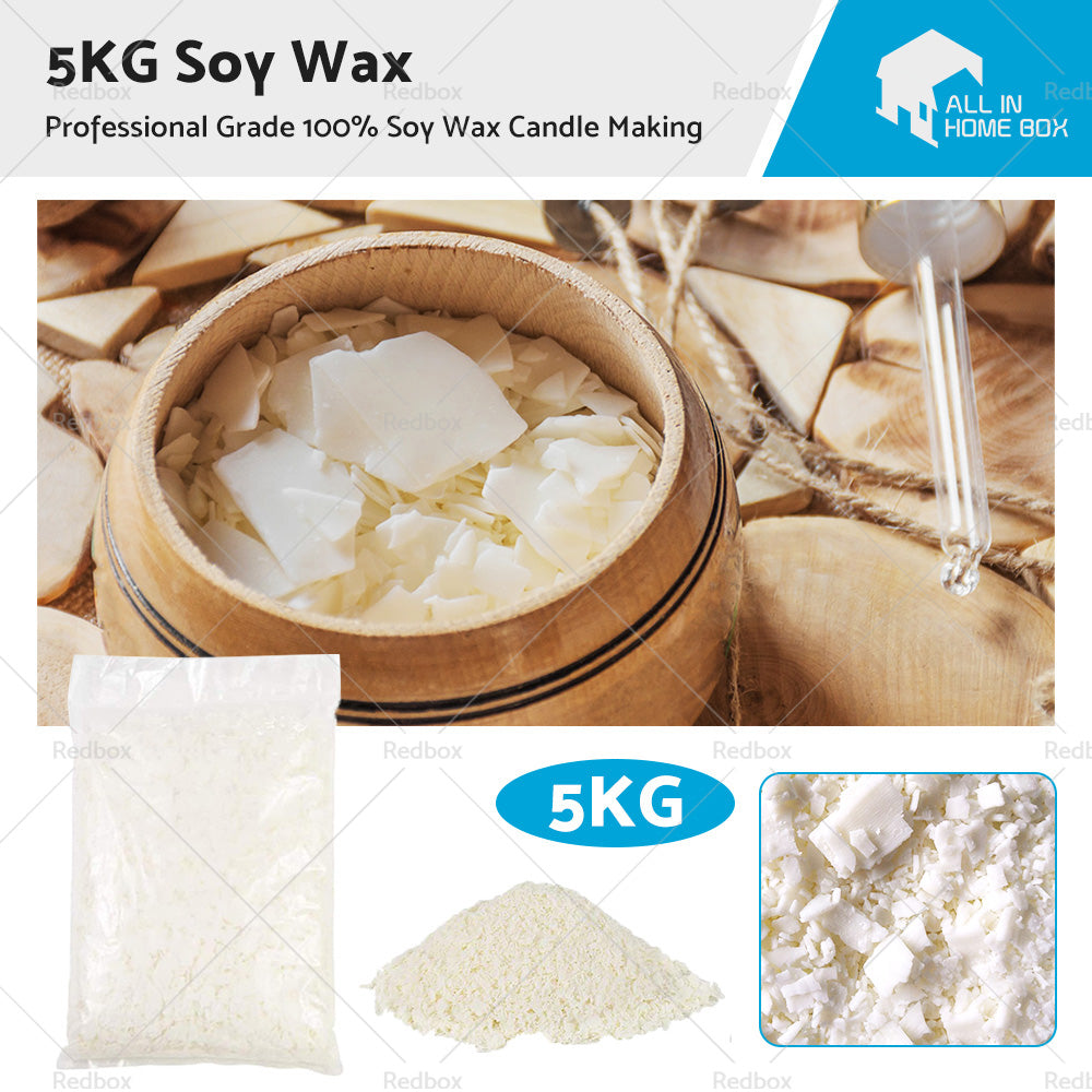 5KG Bulk 100 percent Pure Soy Wax Natural Kosher Candle Making Supplies Crafts AU
