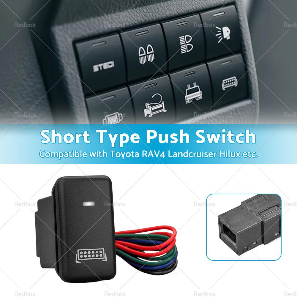 {{ LED Light Bar Short Type Push Switch Suitable For Toyota RAV4 Landcruiser Prado }} - Buy Car Parts Online at {{ Kaka Auto Parts }}.