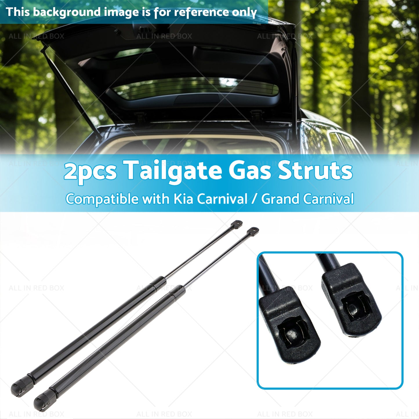 {{ 2PC Tailgate Gas Struts Suitable For Kia Carnival and Grand Carnival 06-14 6118 }} - Buy Car Parts Online at {{ Kaka Auto Parts }}.