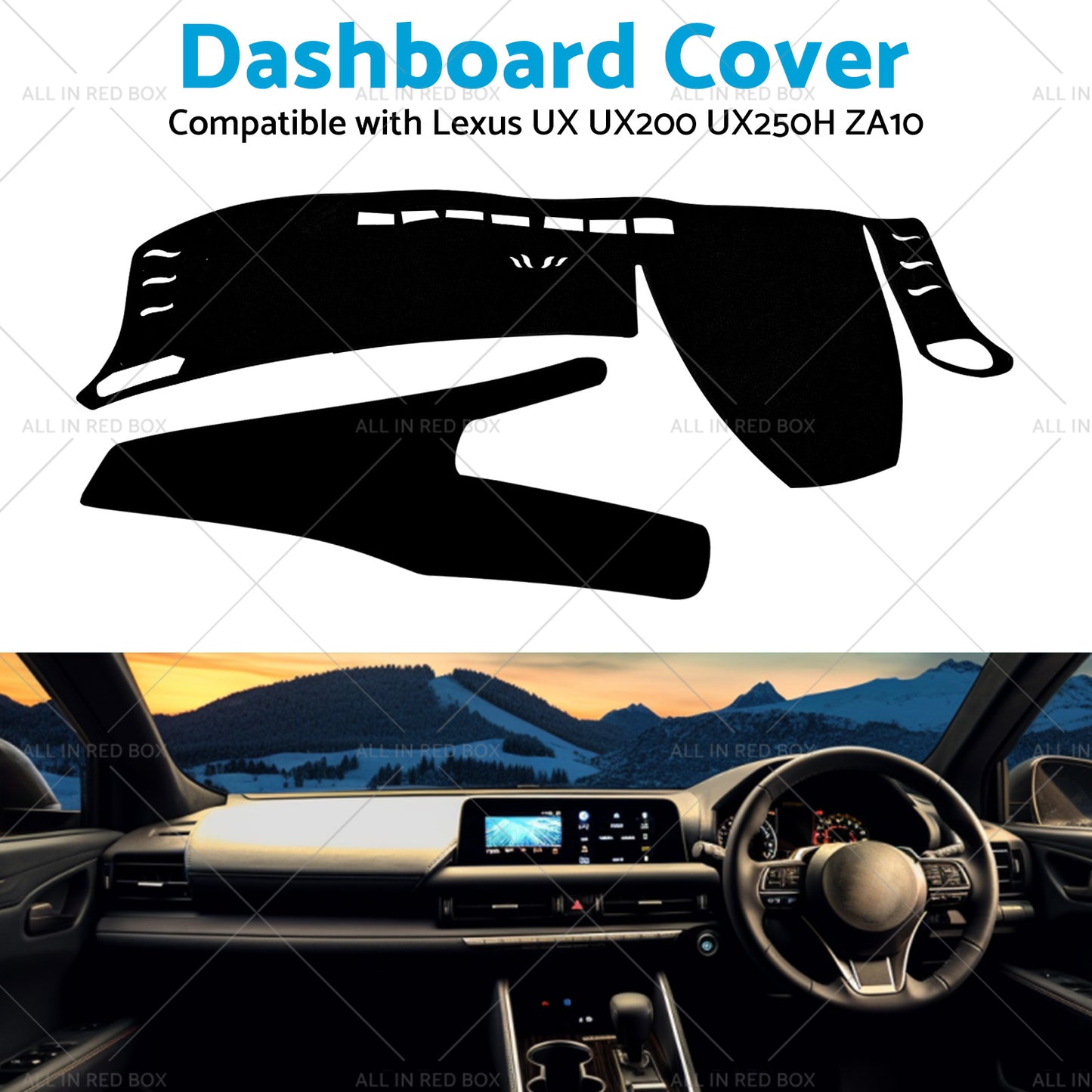 {{ Non-Slip Dash Mat SuitableFor Lexus UX UX200 UX250H ZA10 2018-21 Dashboard Cover }} - Buy Car Parts Online at {{ Kaka Auto Parts }}.