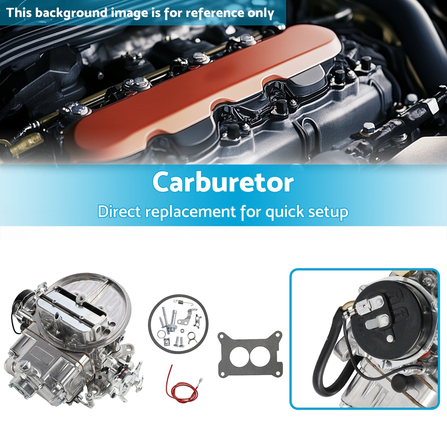 {{ Carburetor Electric Choke 2Barrel Suitable For Holley 0-80350 2300 350CFM }} - Buy Car Parts Online at {{ Kaka Auto Parts }}.