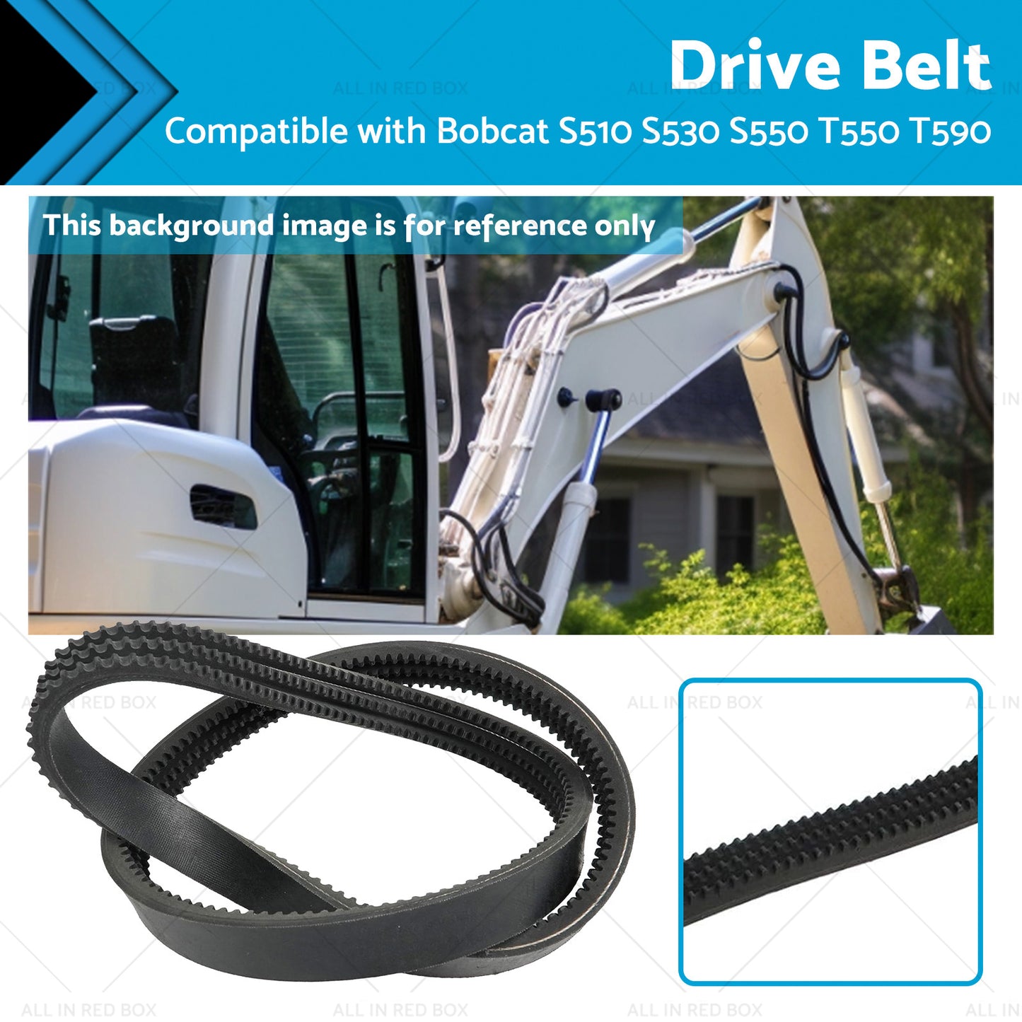 {{ Hydraulic Pump Drive Belt 7146391 Suitable for Bobcat S510 S530 S550 T550 T590 }} - Buy Car Parts Online at {{ Kaka Auto Parts }}.