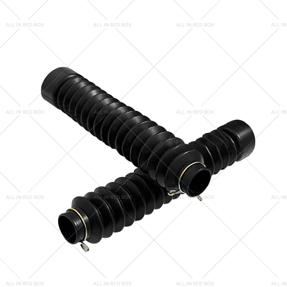 Motorcycle Rubber Front Fork Cover Dust Gaiters Gaitor Boot Shock Absorber Black