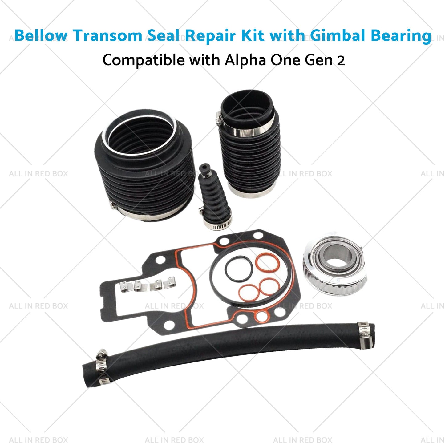 {{ Bellow Transom Seal Repair Kit w Gimbal Bearing Suitable for Alpha One Gen 2 }} - Buy Car Parts Online at {{ Kaka Auto Parts }}.