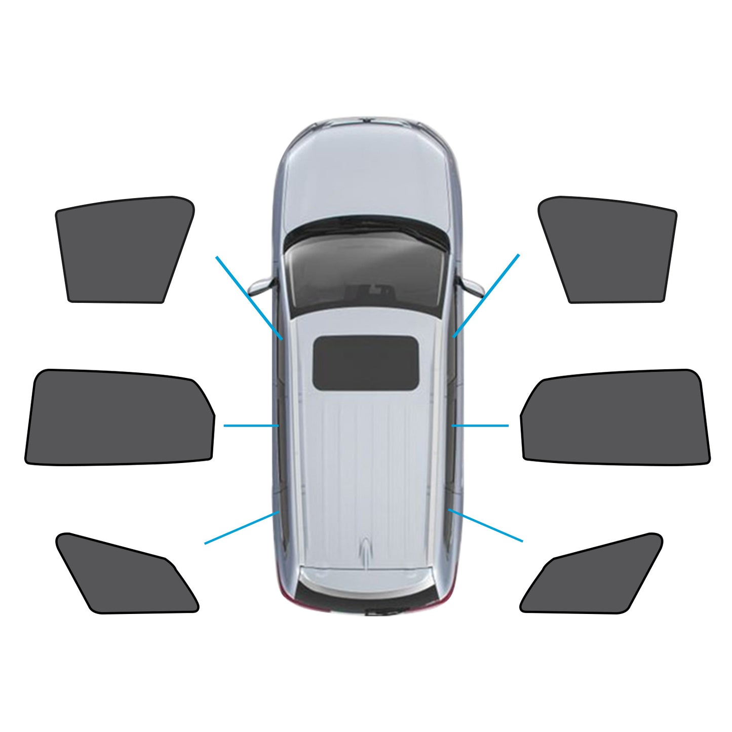 Window Magnetic Mesh Sunshades Suitable for Kia Sportage 21-24 UVA Protection