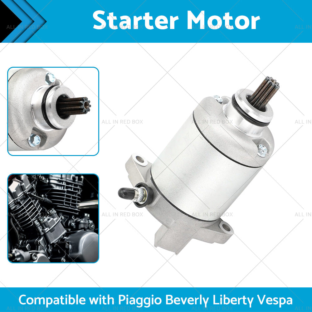 {{ Starter Suitable For Piaggio Fly 125 Vespa LX 125 Liberty 150 X8 X9 200 X-Evo }} - Buy Car Parts Online at {{ Kaka Auto Parts }}.