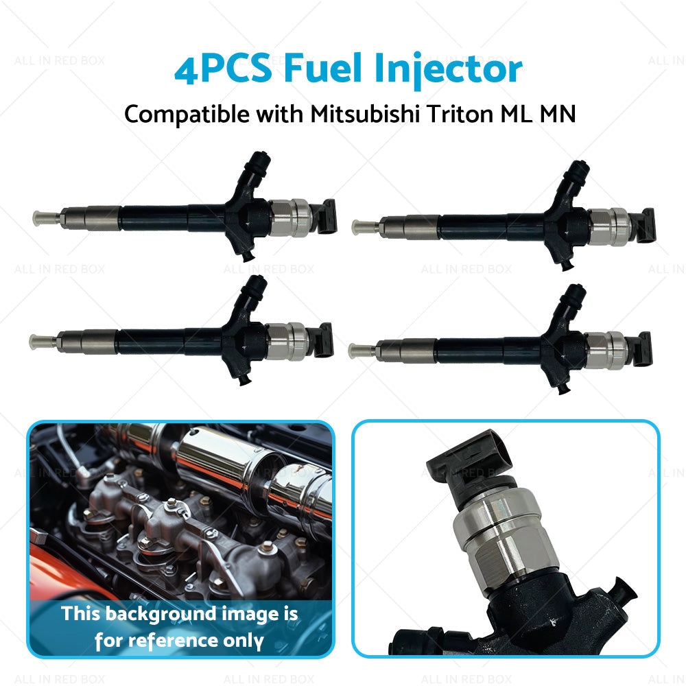 4PCS 095000-9560 Fuel injector Suitable for Mitsubishi Triton Challenger 08-15