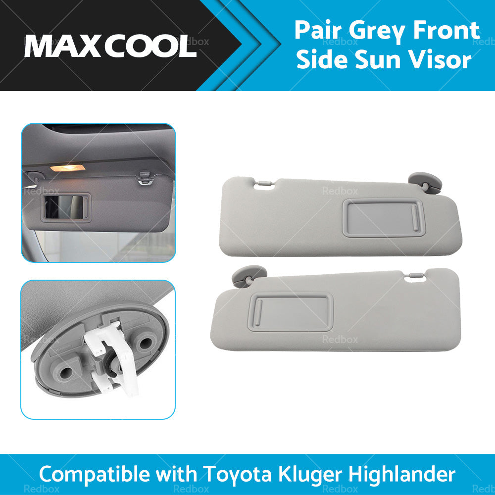 Left Right Sun Visor Suitable For Toyota Kluger Highlander 2008-2013 W or Light