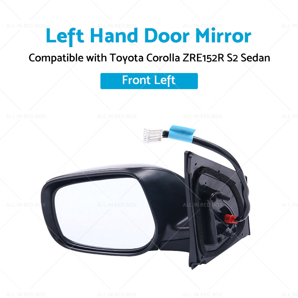 {{ LH Left Hand Door Mirror 5Pins Suitable for Toyota Corolla ZRE152 10-13 Sedan }} - Buy Car Parts Online at {{ Kaka Auto Parts }}.