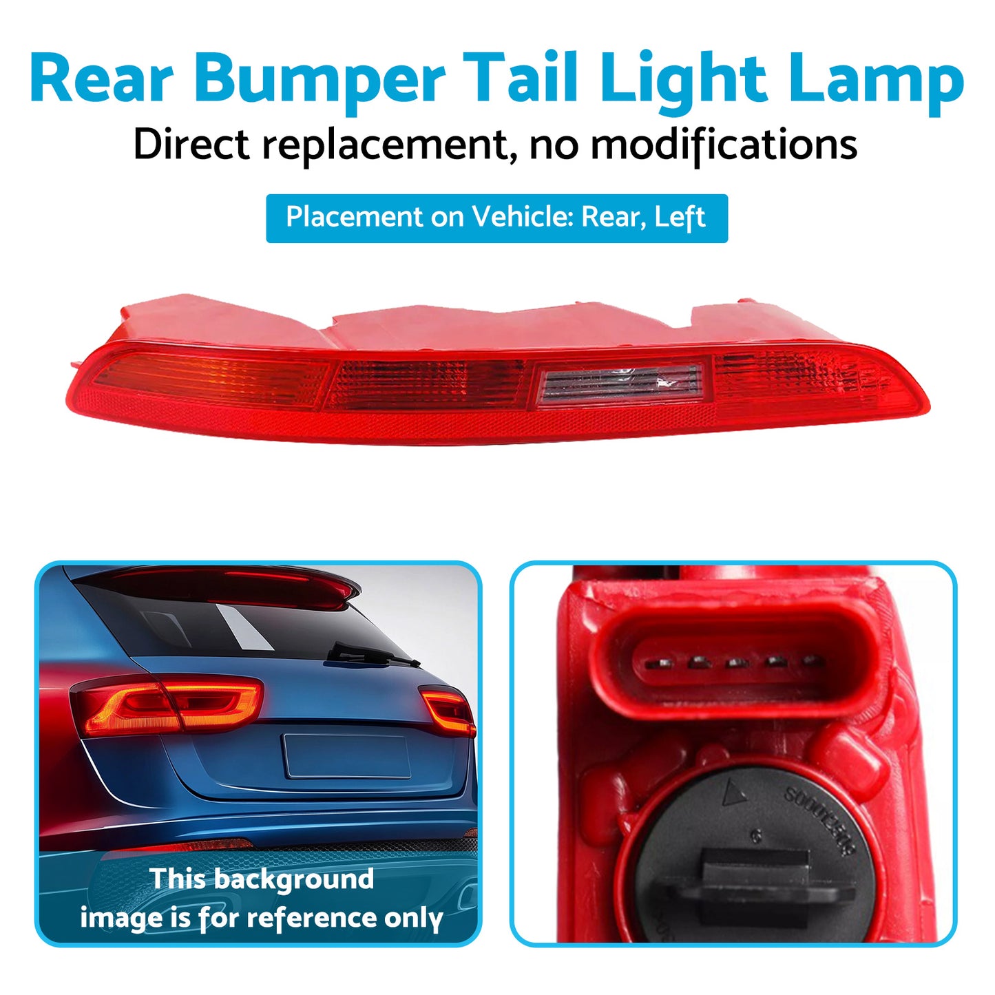 {{ Left Rear Lower Bumper Tail Light Lamp Passenger Side Suitable For Audi Q3 11-15 }} - Buy Car Parts Online at {{ Kaka Auto Parts }}.