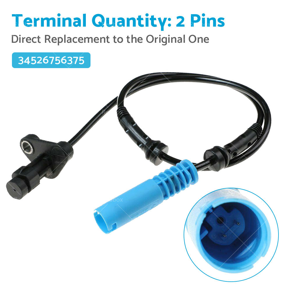 {{ 34526756375 2PCS Front ABS Wheel Speed Sensor Suitable for BMW E39 Left Right }} - Buy Car Parts Online at {{ Kaka Auto Parts }}.