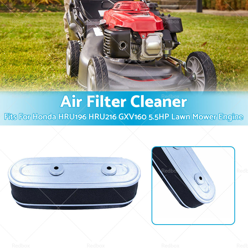 Air Filter Cleaner For Honda HRU196 HRU216 GXV160 5. 5HP Lawn Mower Engine