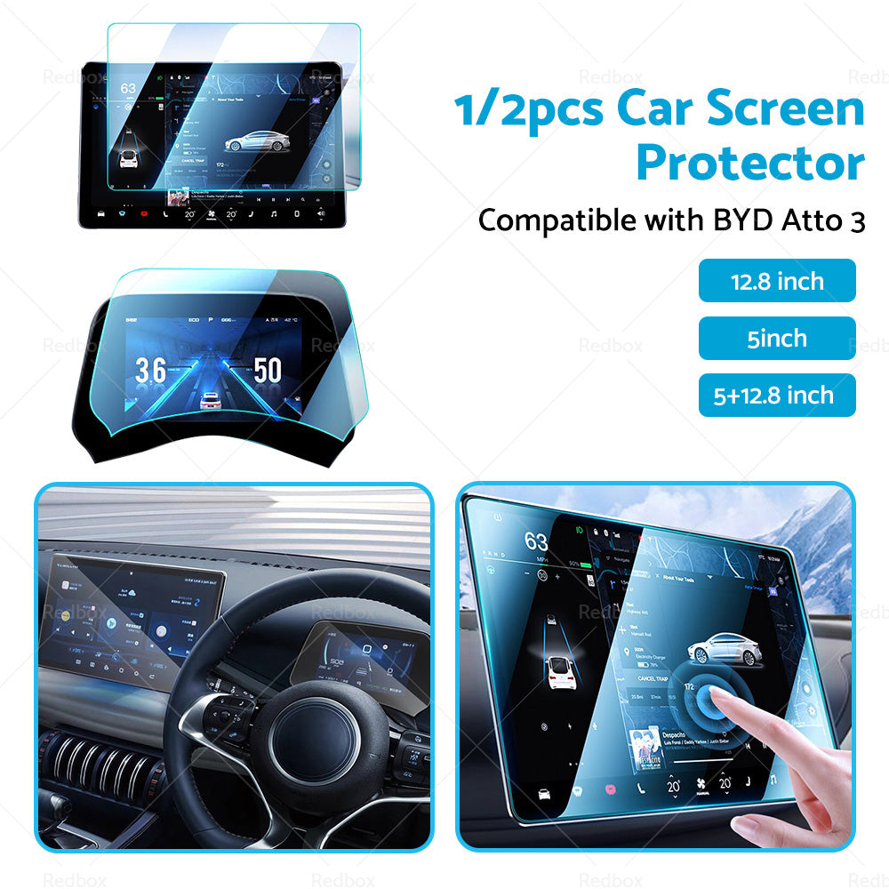 {{ Tempered Glass Screen Protector Center Control Suitable for BYD Atto3 Dolphin }} - Buy Car Parts Online at {{ Kaka Auto Parts }}.
