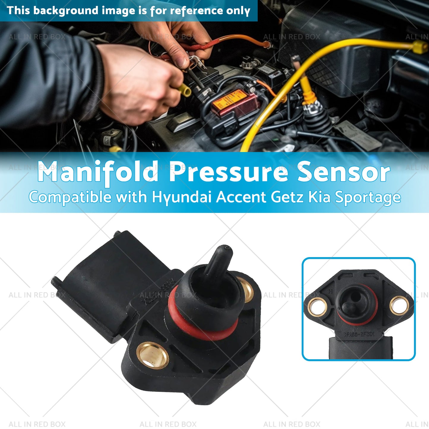 {{ Manifold Pressure Sensor Suitable for Hyundai Accent Tucson Getz Kia Rio }} - Buy Car Parts Online at {{ Kaka Auto Parts }}.