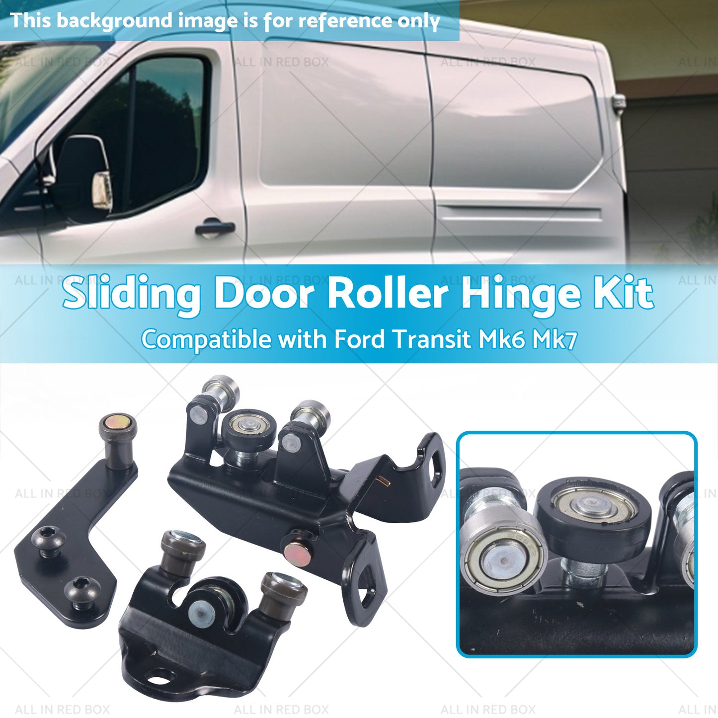 {{ Left Side Door Top Middle Bottom Roller Runner Suitable for Ford Transit MK6 MK7 }} - Buy Car Parts Online at {{ Kaka Auto Parts }}.