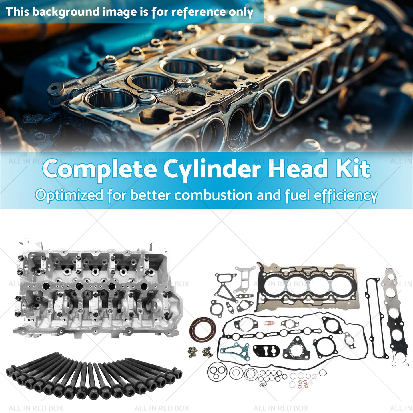 Complete Cylinder Head Kit w/ Gaskets Bolts Suitable For Mitsubishi Triton 4N15