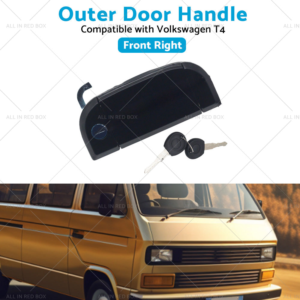 {{ Front Right Outer Door Handle with Keys Suitable for VW T4 1990-2003 701837206 }} - Buy Car Parts Online at {{ Kaka Auto Parts }}.
