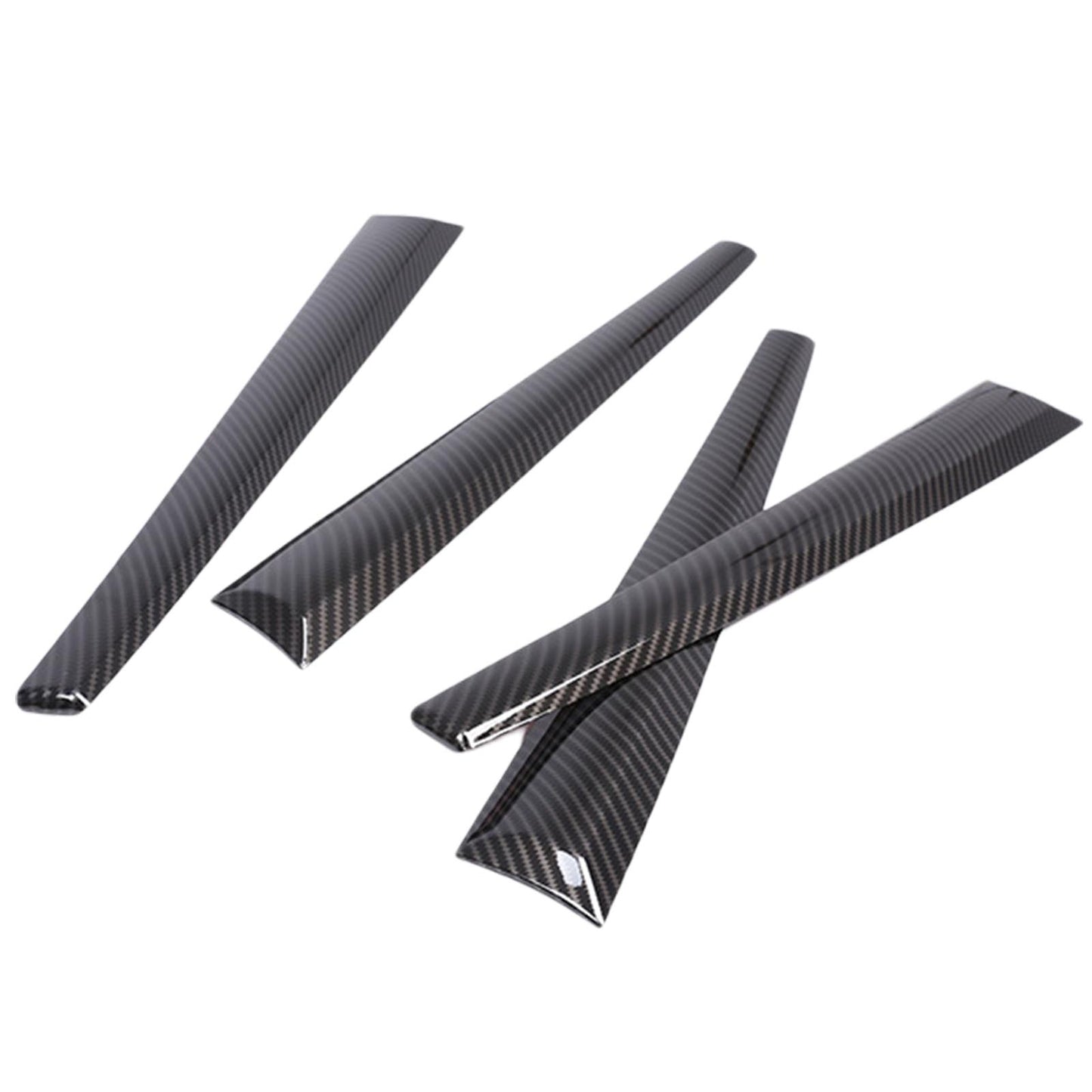 4X Carbon ABS Interior Door Panel Cover Trim Suitable For Toyota Hilux 2015-2021