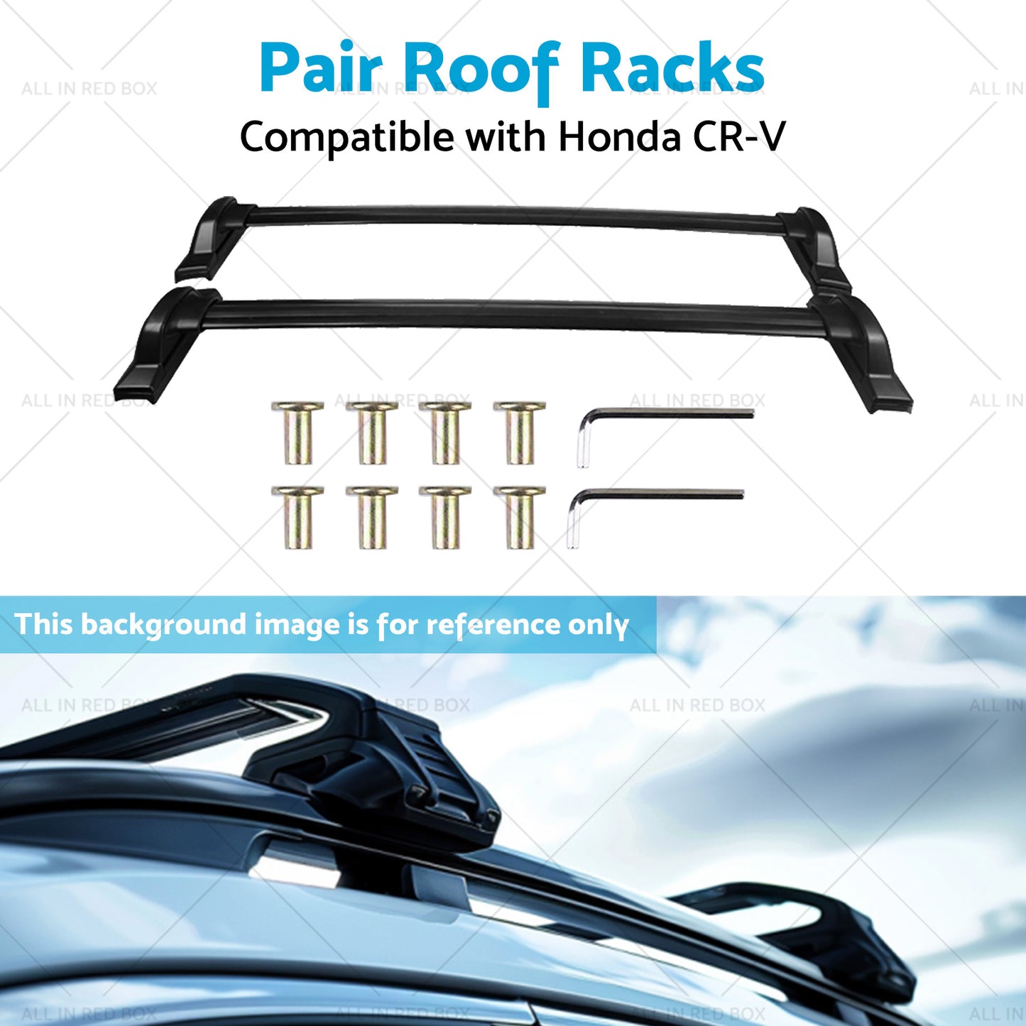 Pair Roof Rack or Cross Bars Suitable for Honda CRV 2007-2011 Aluminum Alloy