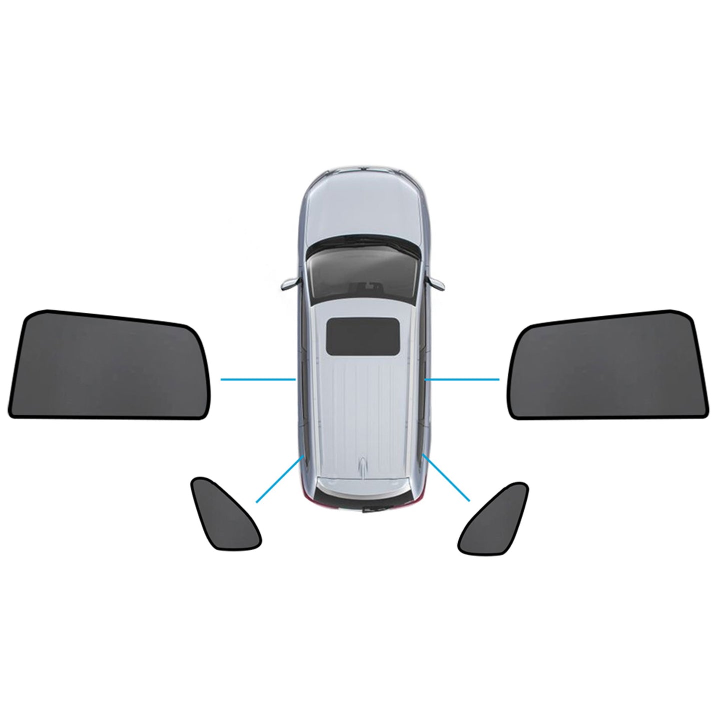 {{ Car Window Magnetic Mesh Sun Blind Shades Suitable for Mitsubishi ASX 2010-2025 }} - Buy Car Parts Online at {{ Kaka Auto Parts }}.