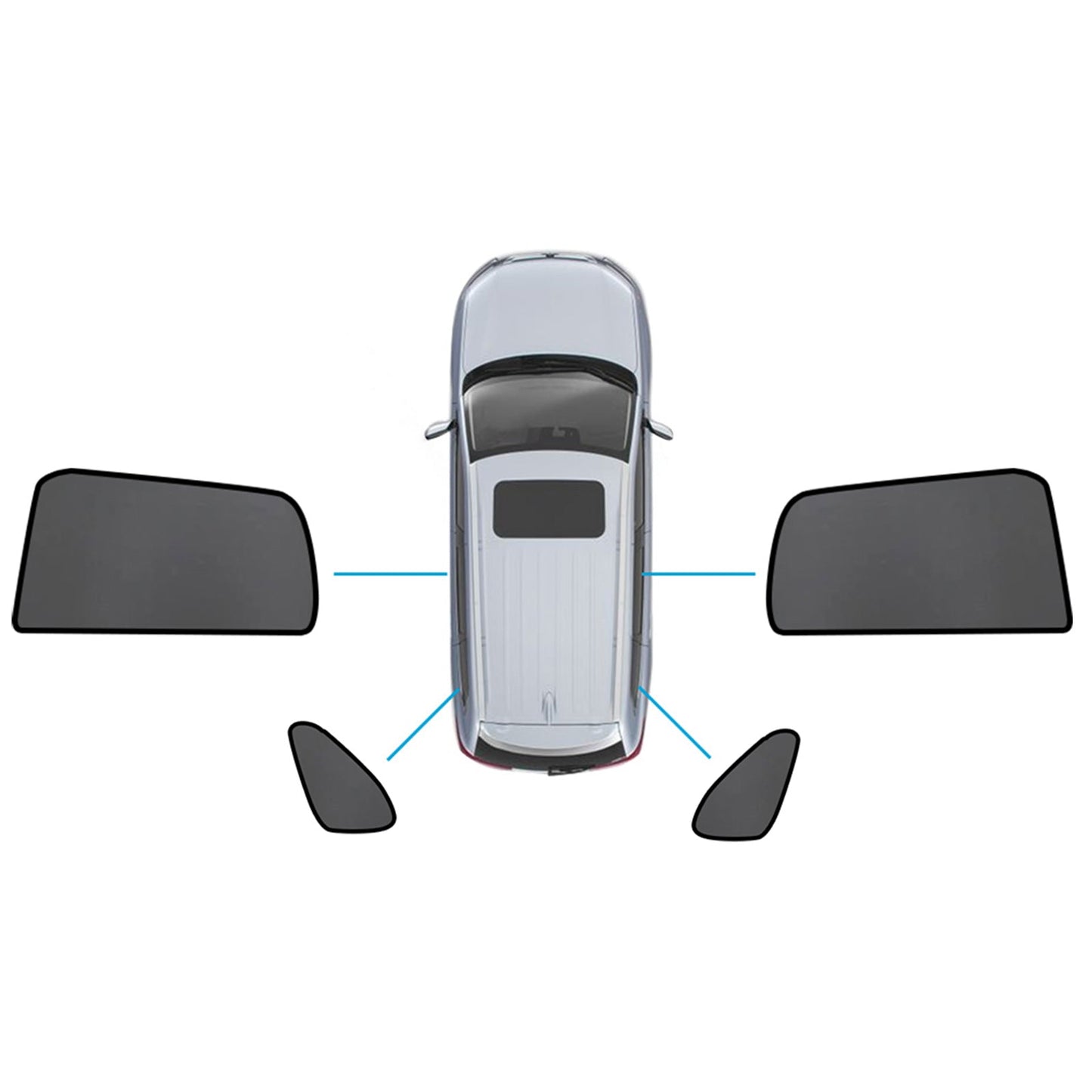 {{ Car Window Magnetic Mesh Sun Blind Shades Suitable for Mitsubishi ASX 2010-2025 }} - Buy Car Parts Online at {{ Kaka Auto Parts }}.
