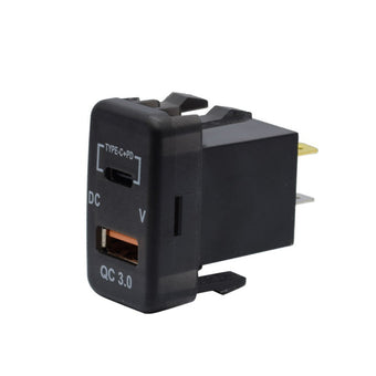 compare product Type-C USB Car Charger Adapter Voltmeter Suitable For Land Cruiser Prado 120