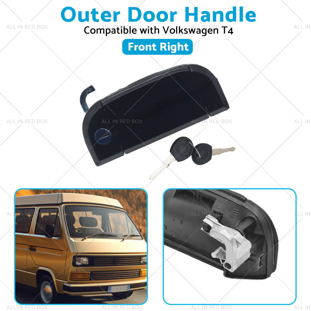 {{ Front Right Outer Door Handle with Keys Suitable for VW T4 1990-2003 701837206 }} - Buy Car Parts Online at {{ Kaka Auto Parts }}.