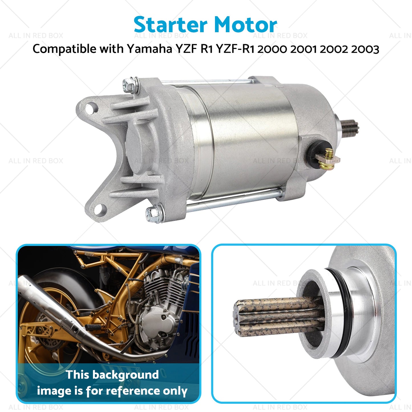 {{ Engine Starter Motor Suitable for Yamaha YZF-R1 2000-2003 5PW-81890-01-00 }} - Buy Car Parts Online at {{ Kaka Auto Parts }}.