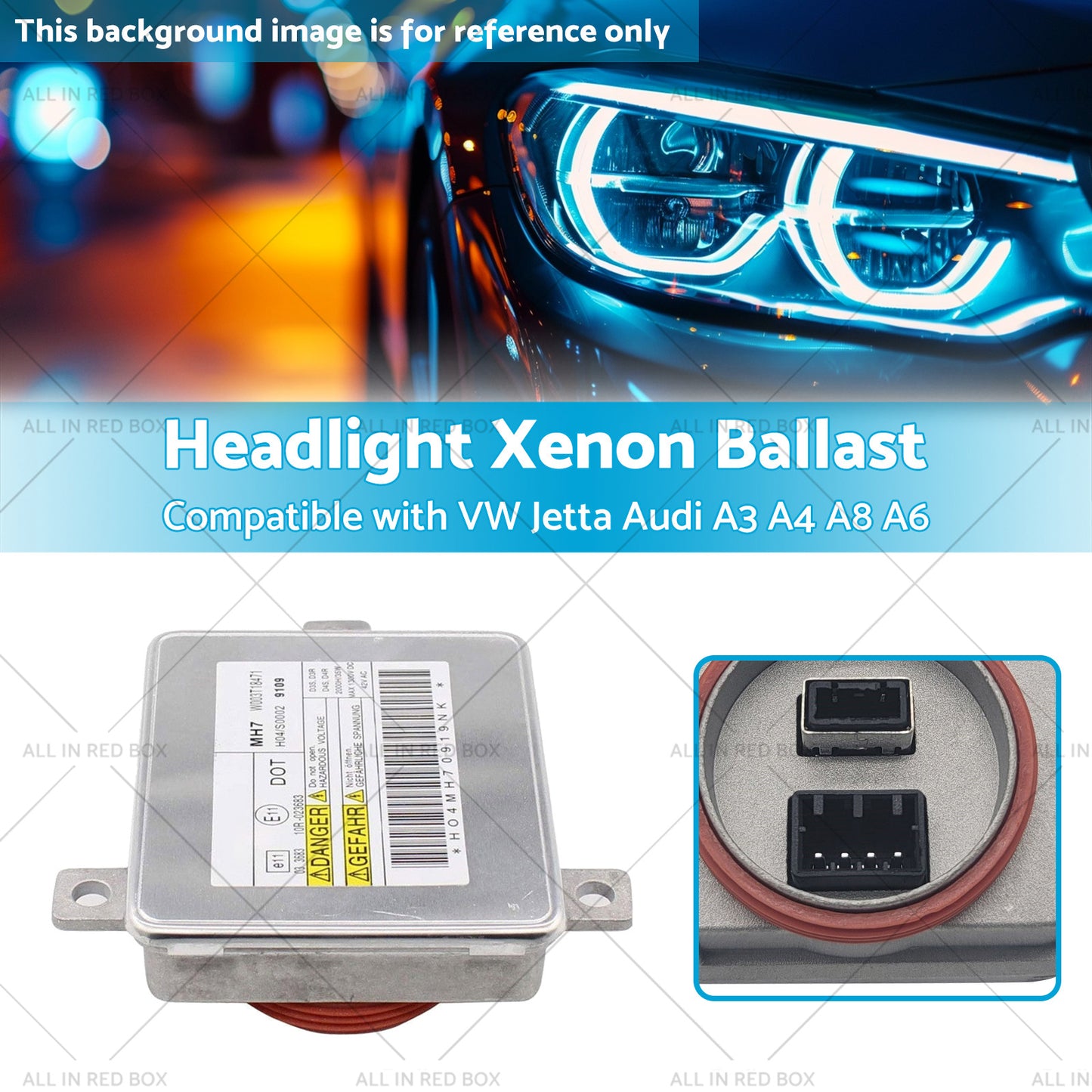 {{ 8K0941597B Headlight Xenon Ballast Suitable for VW Jetta Audi A3 A4 A8 A6 09-14 }} - Buy Car Parts Online at {{ Kaka Auto Parts }}.