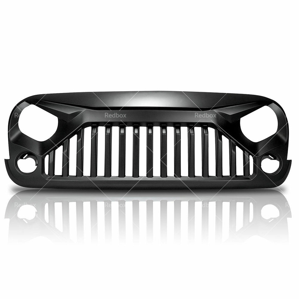 Black Front Gladiator Grille Vander Grill For Jeep Wrangler JK Unlimited 2007-18