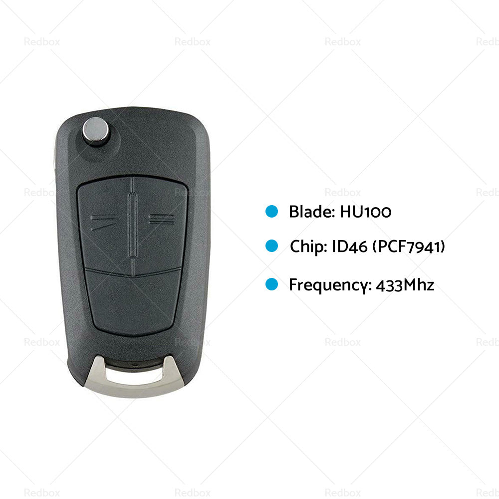 Complete Remote Control Key Fob Fits For HOLDEN ASTRA H 2005 2006 2007 2008 2009