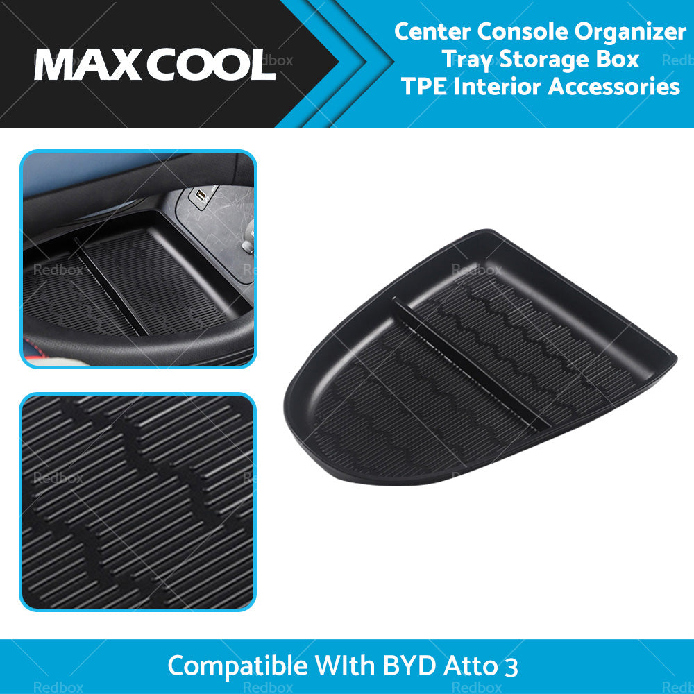 Center Console Organizer Tray Storage Box TPE Interior Suitable For BYD Atto 3