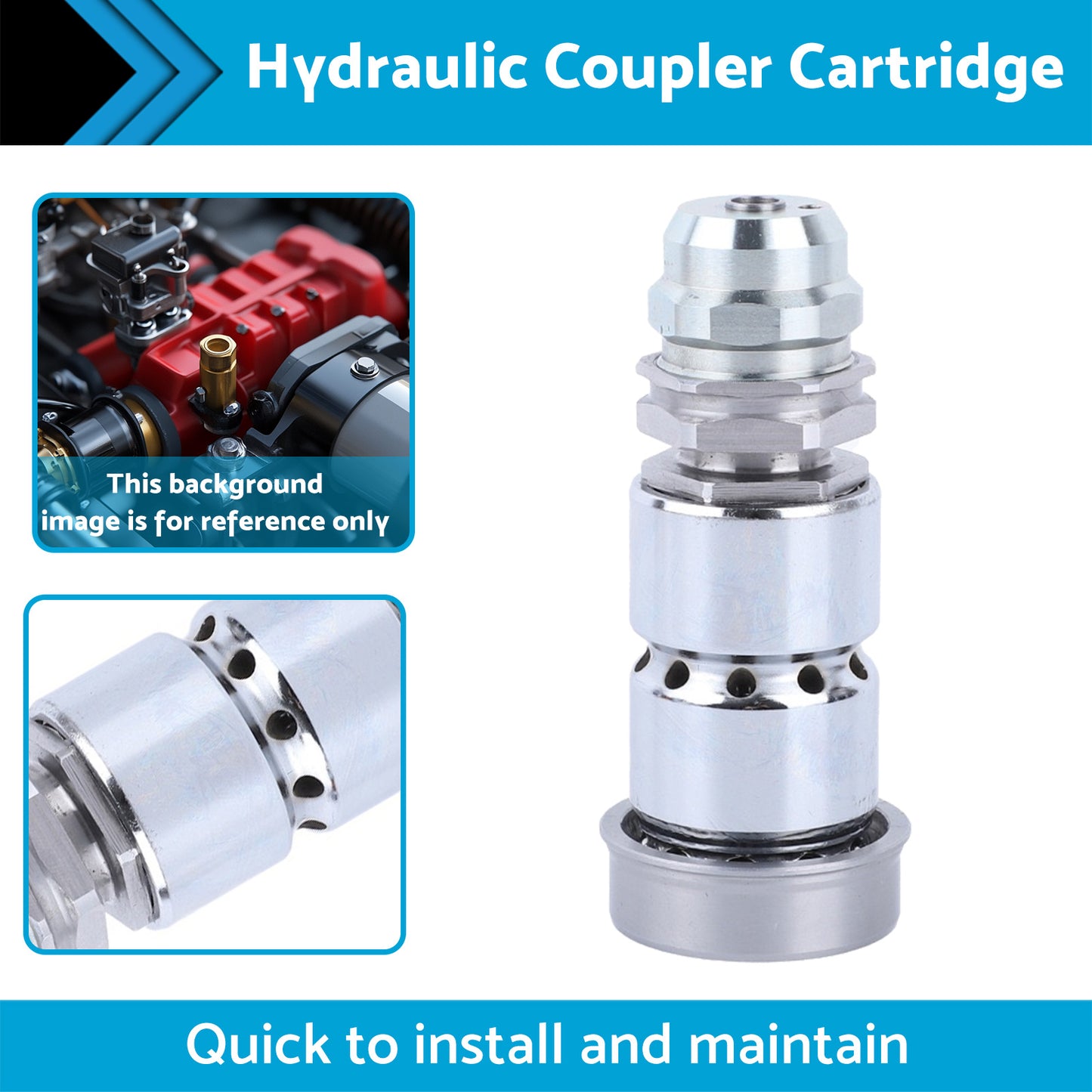 {{ Hydraulic Coupler Cartridge Female Suitable For Case IH 7110 7120 84262367 }} - Buy Car Parts Online at {{ Kaka Auto Parts }}.