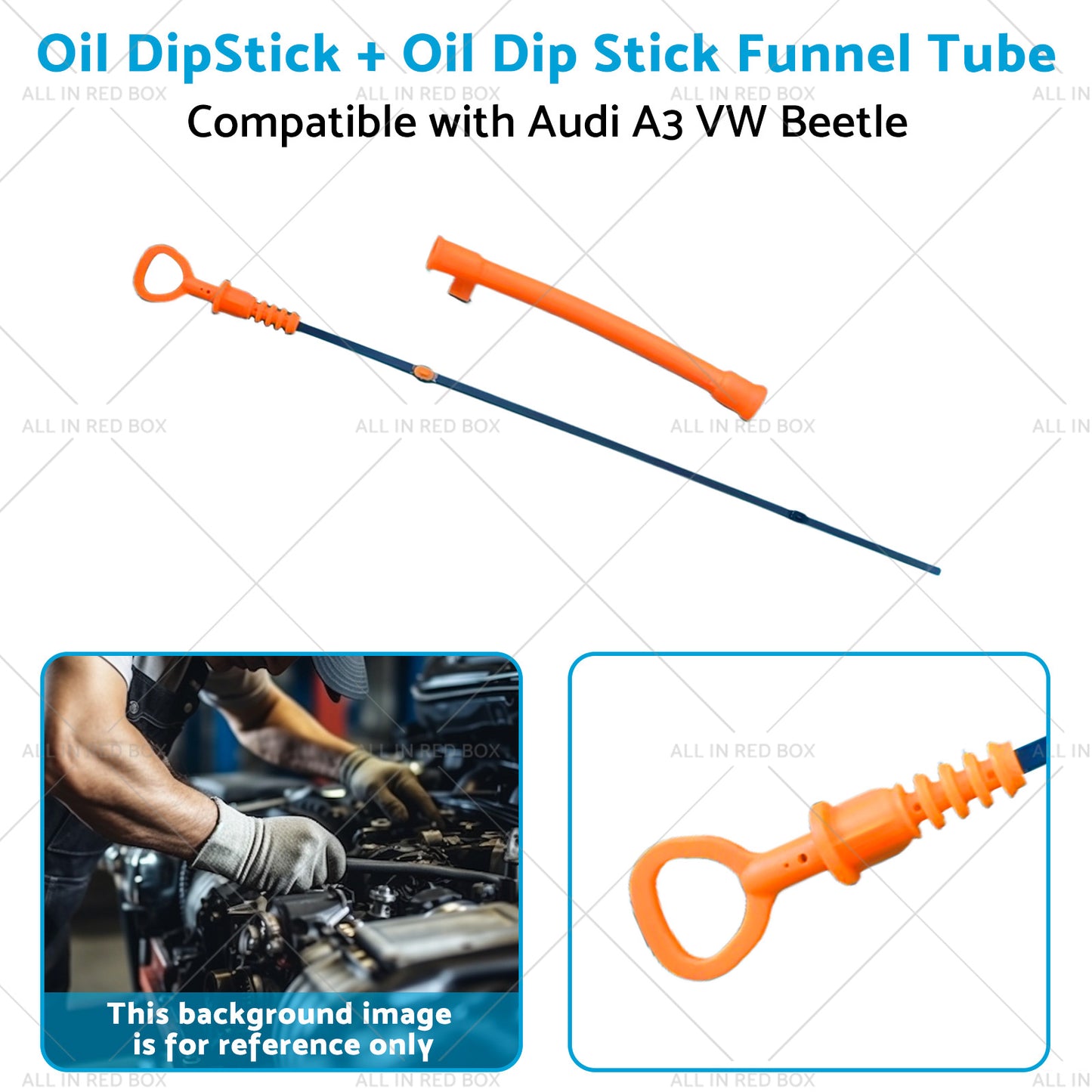 Oil DipStick Oil Dip Stick Funnel Tube Suitable for 98-10 Audi A3 VW Beetle