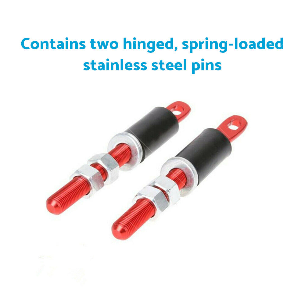 2Pcs Universal Racing Mount Bonnet Hood Plus Flush Latch Pin Locking Kit