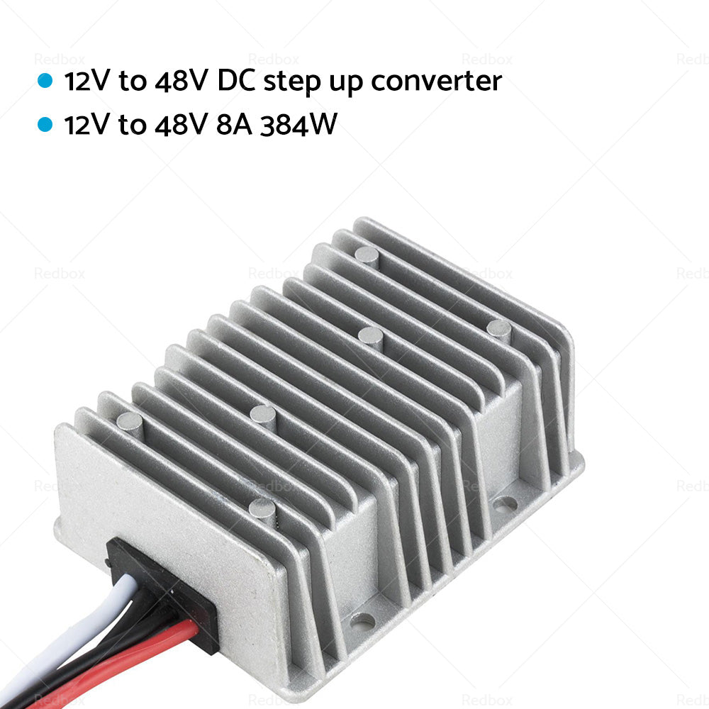 {{ Waterproof DC 12V to DC 48V 8A Step-Up Booster Power Converter Regulator }} - Buy Car Parts Online at {{ Kaka Auto Parts }}.