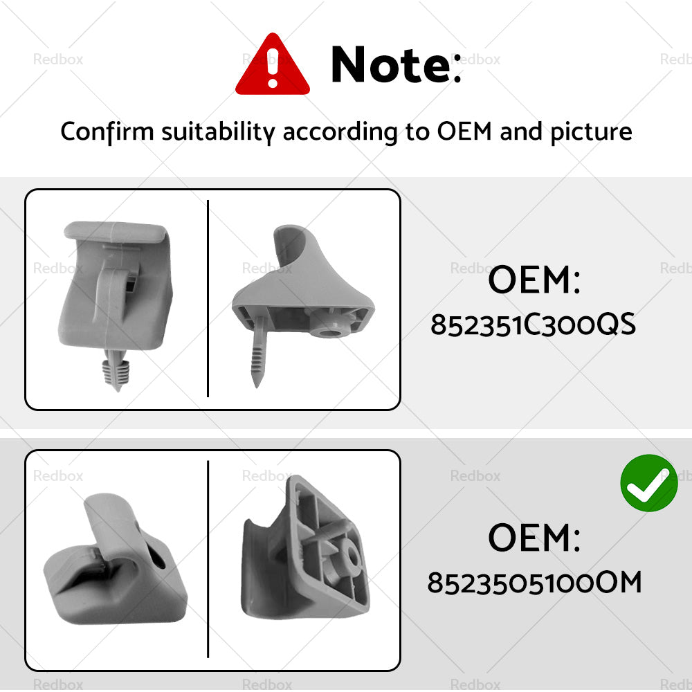 1x Sun Visor Clip Part Left or Right Side For Hyundai i20 Getz 08-2015 Visor Clip