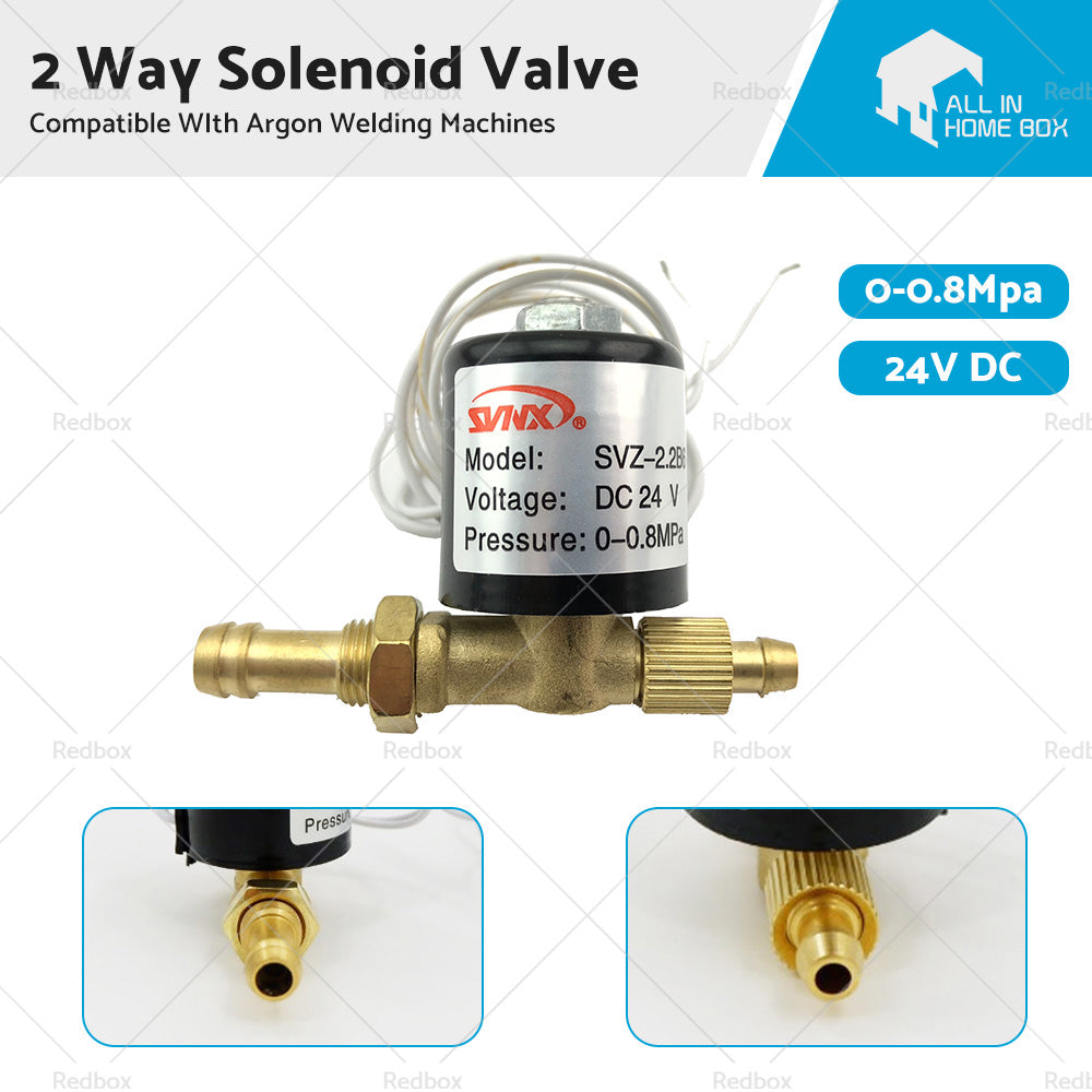 {{ 2 Way Solenoid Valve 0-0.8Mpa For Argon Welding Machines - VZCT-2.2 24VDC }} - Buy Car Parts Online at {{ Kaka Auto Parts }}.