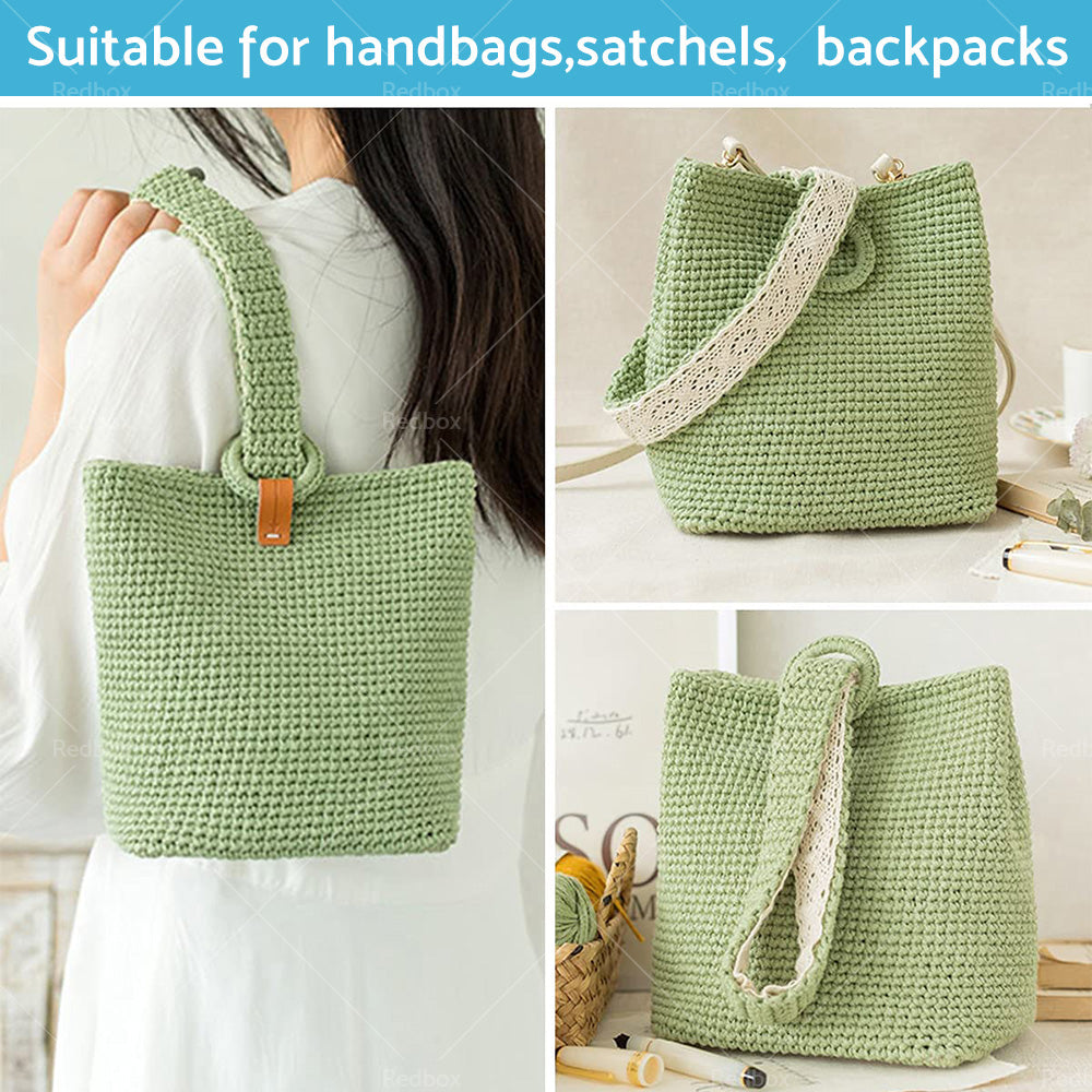 8PCS PU Leather Shaper Base Pad DIY Crochet Bag Bottom Oval Knitting Accessories
