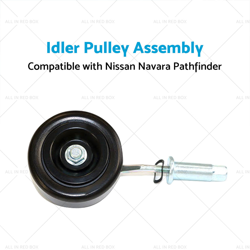 {{ Belt Tensioner Idler Pulley Assembly for Nissan Navara D40 YD25 Pathfinder R51 }} - Buy Car Parts Online at {{ Kaka Auto Parts }}.