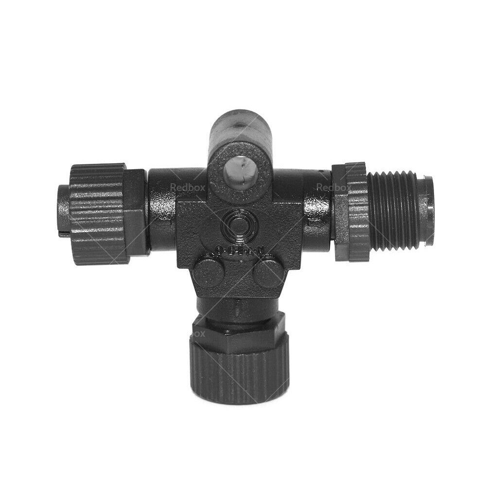 NMEA2000 5 Pins T Connector for Garmin Lowrance Simrad B and G Navico Networks Black
