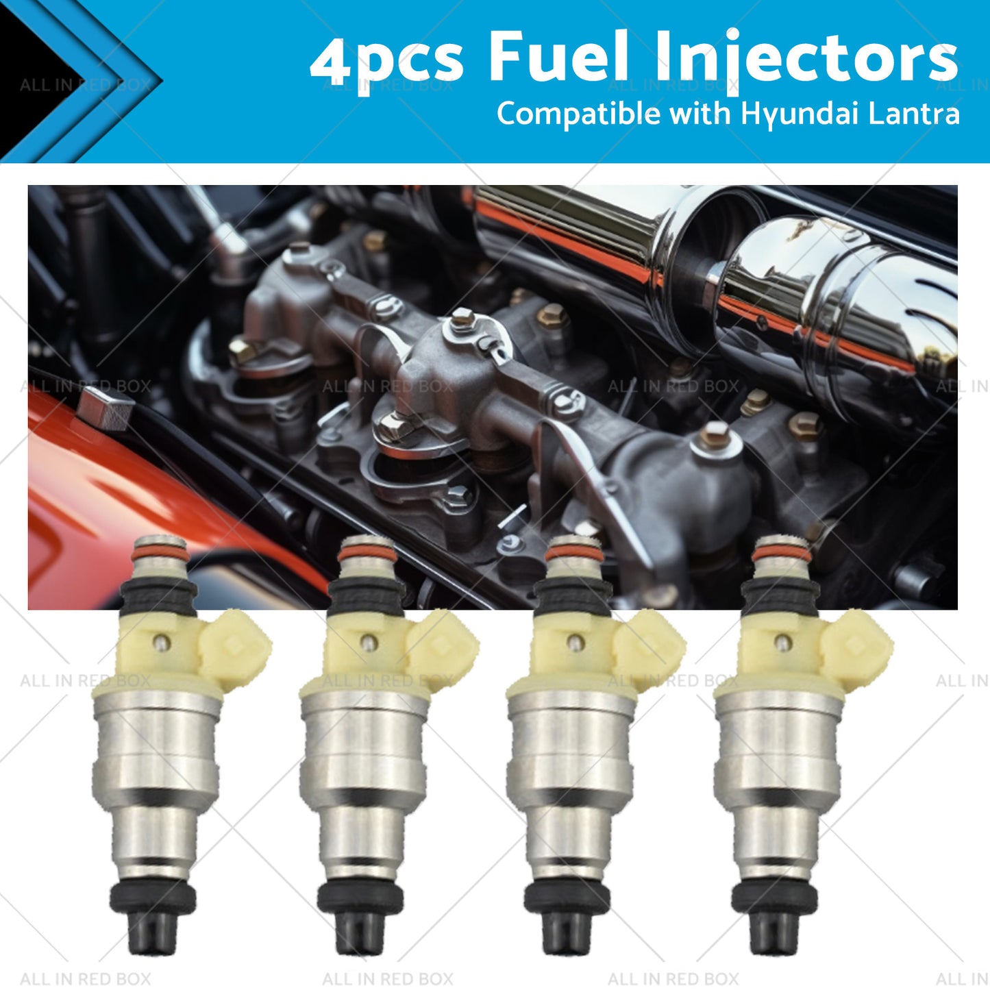 {{ 4pcs Fuel Injector Suitable For Hyundai Lantra J1 1. 6L G4CR NEW }} - Buy Car Parts Online at {{ Kaka Auto Parts }}.