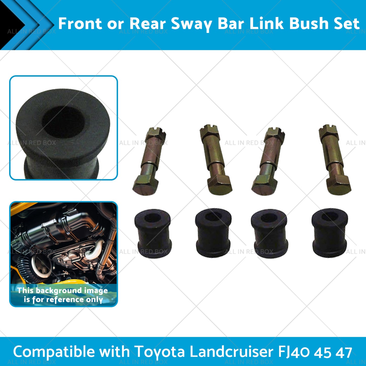 {{ 4 Set Sway Bar Link Bush Front or Rear Suitablefor Toyota Landcruiser FJ40 47 45 }} - Buy Car Parts Online at {{ Kaka Auto Parts }}.