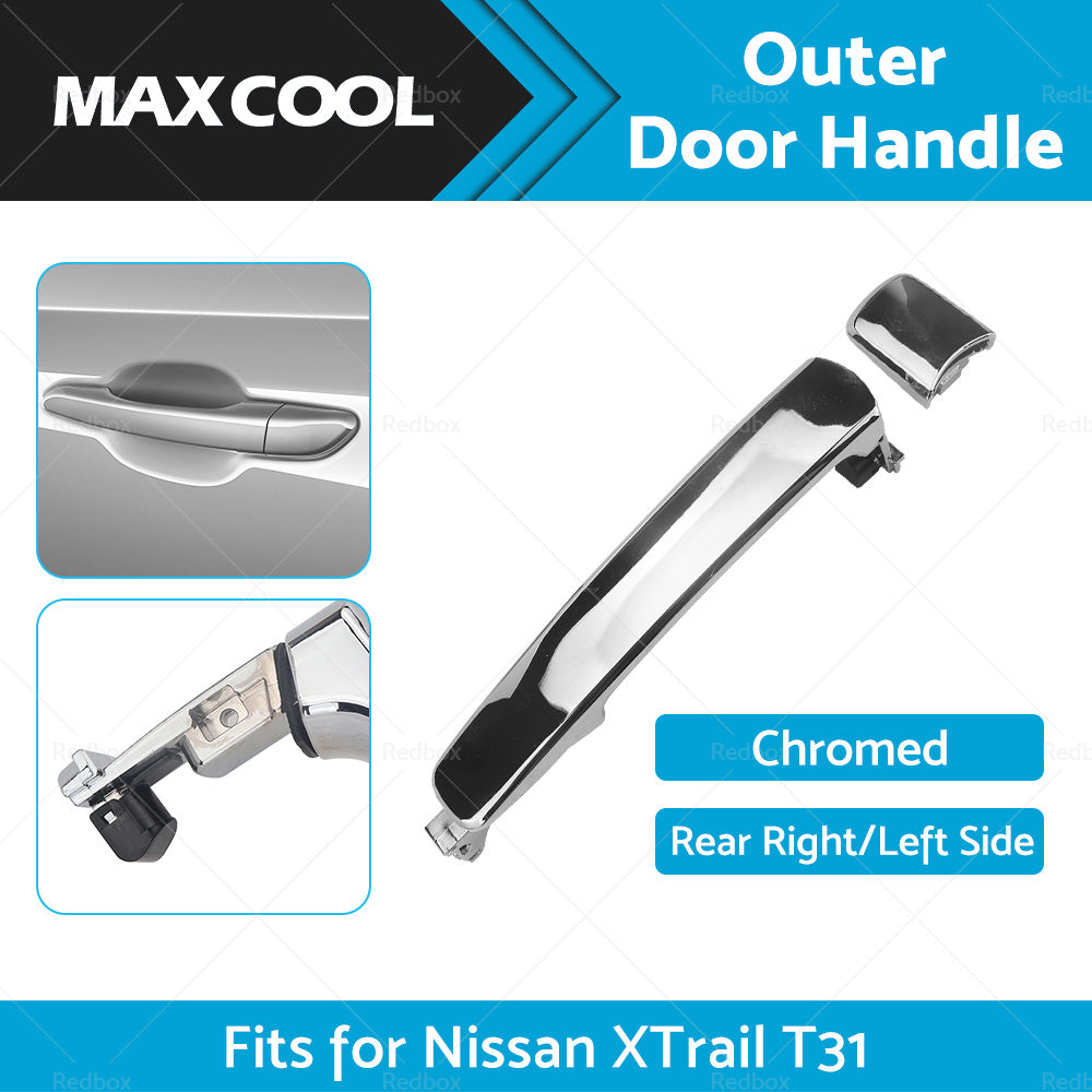For Nissan XTrail T31 2007-2013 REAR LH Left or RH Right Outer Door Handle Chrome