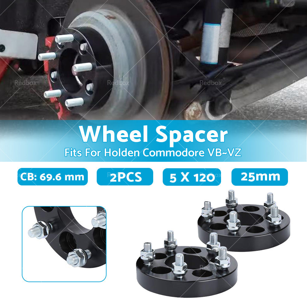 {{ 25mm Bolt-On Wheel Spacers Fits For Holden Commodore VB-VZ 5 X 120 69. 6 }} - Buy Car Parts Online at {{ Kaka Auto Parts }}.