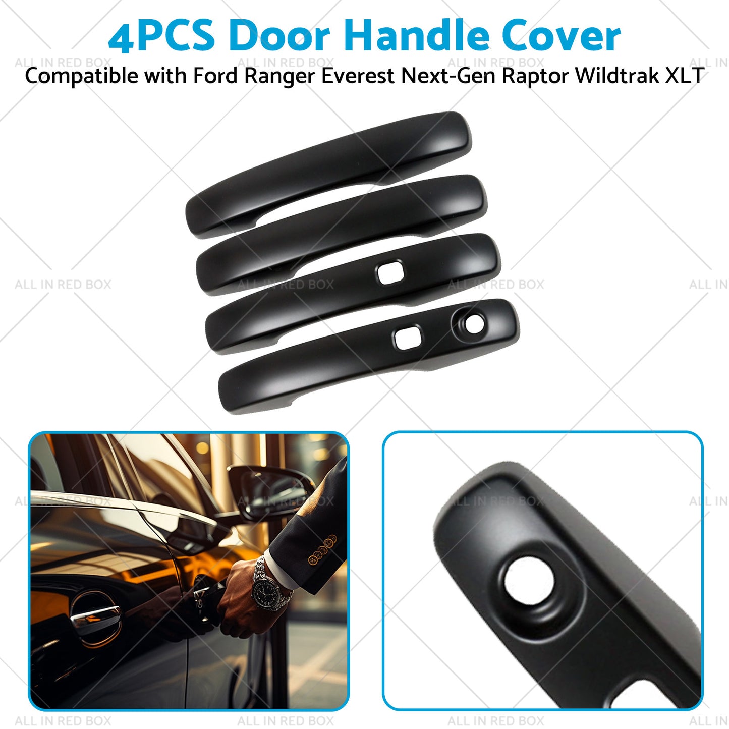 {{ 4PCS Door Handle Cover Protector to Suitable for VW Volkswagen Amarok 2023 }} - Buy Car Parts Online at {{ Kaka Auto Parts }}.