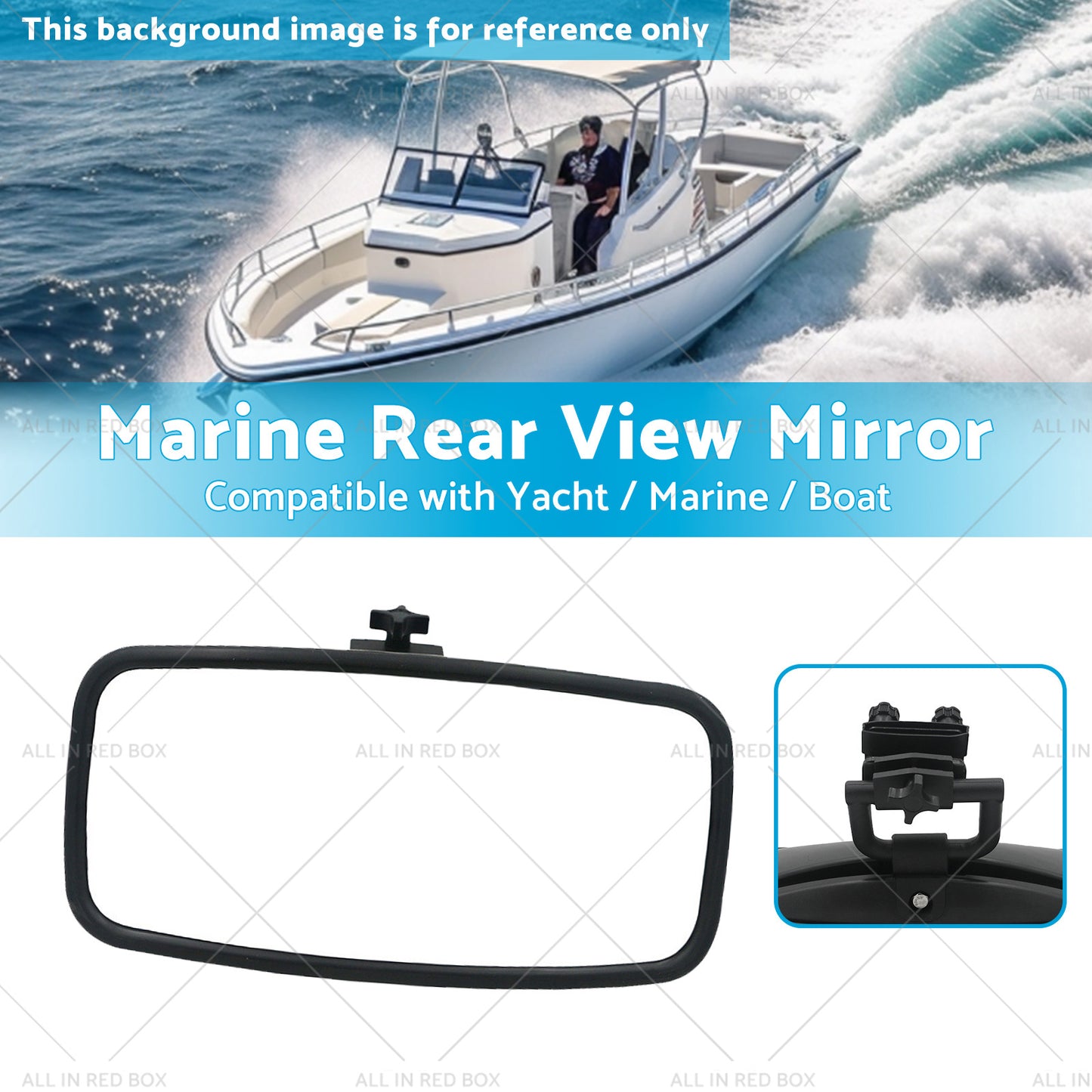 {{ Retrofit Mount Bracket Ski Pontoon Rear View Mirror For Marine Boat Yacht }} - Buy Car Parts Online at {{ Kaka Auto Parts }}.