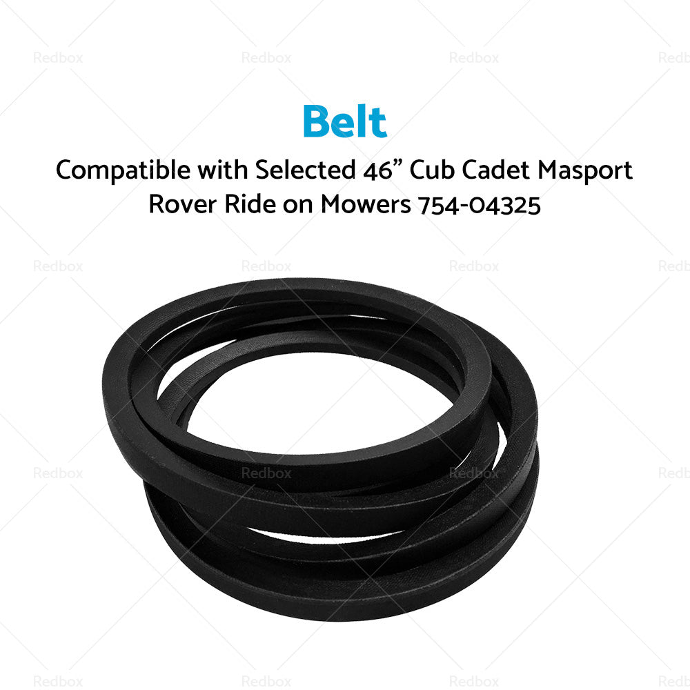 Belt Suitable For Selected 46 inch Cub Cadet Masport Rover Ride on Mowers 754-04325