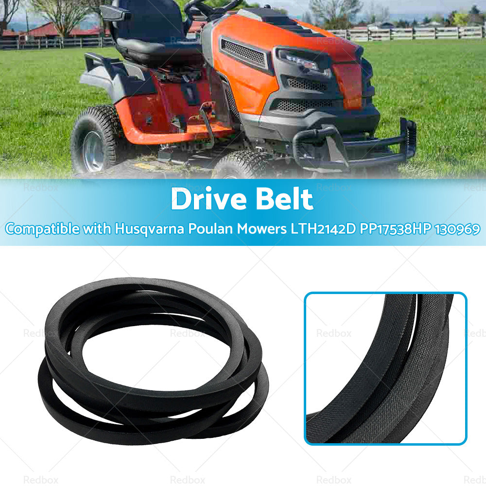 Drive Belt Suitable For Husqvarna Poulan Mowers LTH2142D PP17538HP 130969